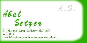 abel selzer business card